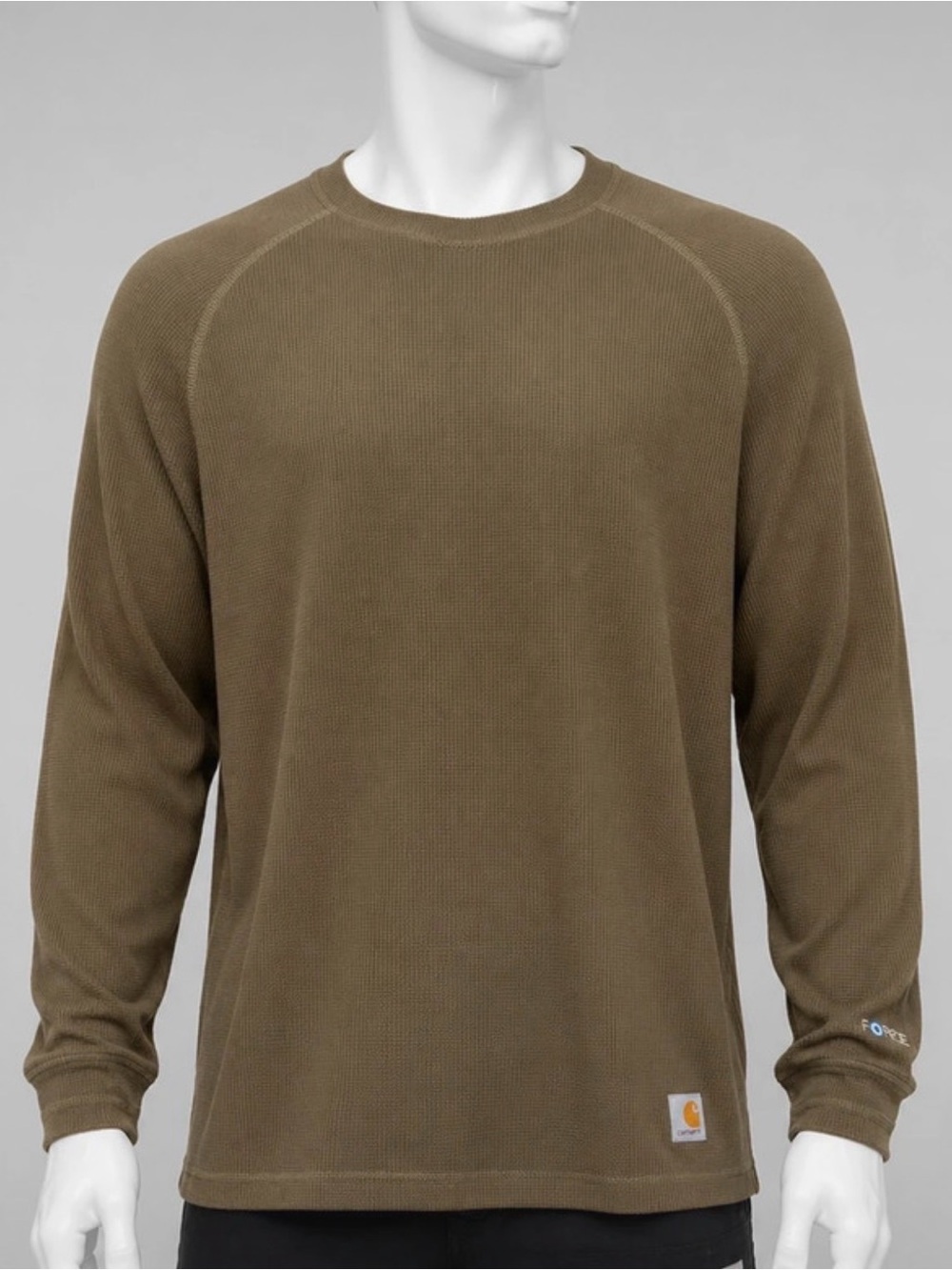 Carhartt Olive Green Thermal Long Sleeve Shirt